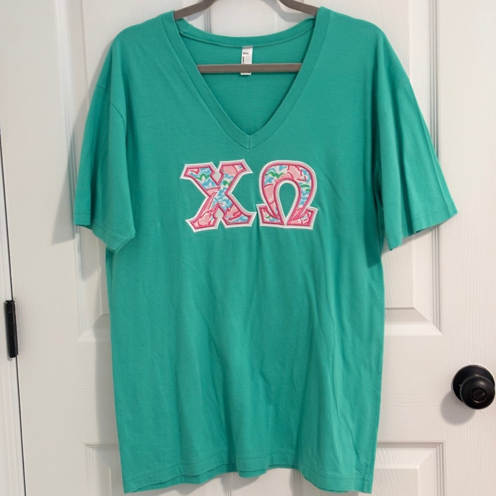Chi Omega Letters T Shirt